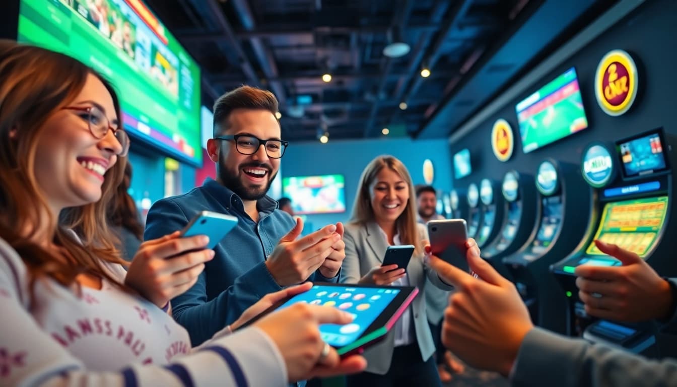 Exciting online gaming experience at go8 with vibrant digital interfaces.