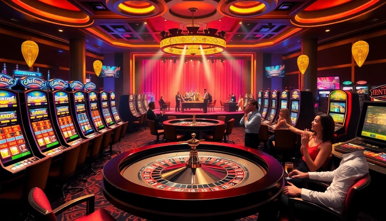 Experience the thrill of winning at slot gacor machines in a vibrant casino setting filled with excitement.