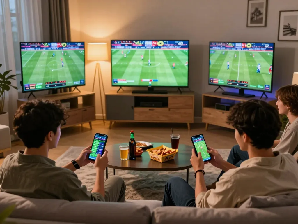 Following kqbd updates on mobile app during thrilling sports betting experience at home.