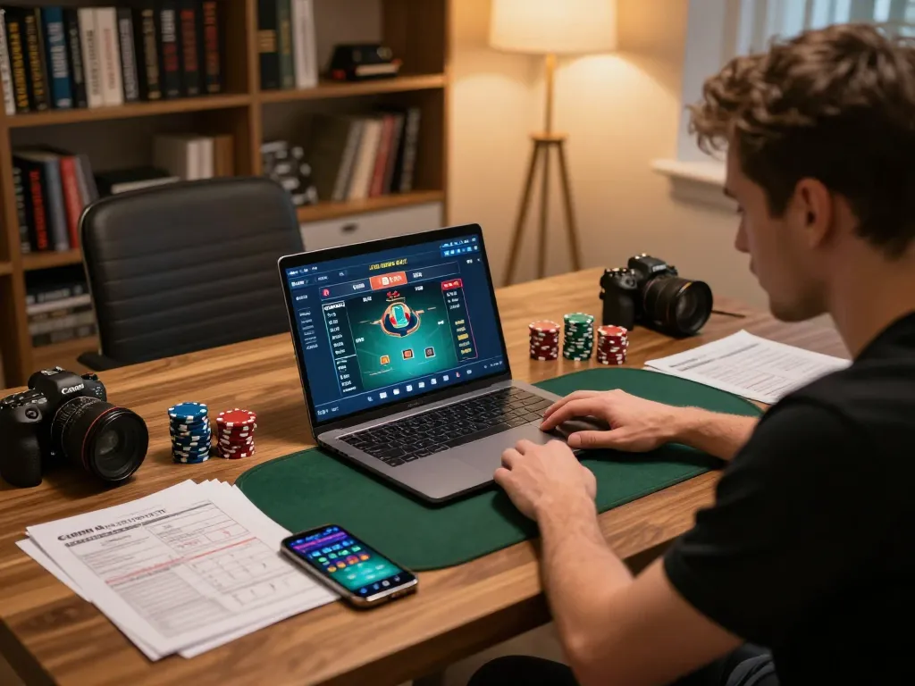 Enjoying an exhilarating F168 online poker game with strategic notes and mobile alerts visible.