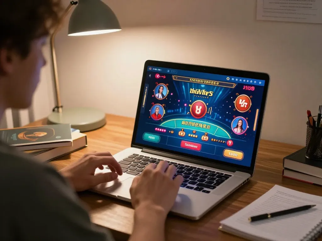 Engaging online gaming scene showing a player strategizing on Sun win platform, highlighting interactive casino experience.