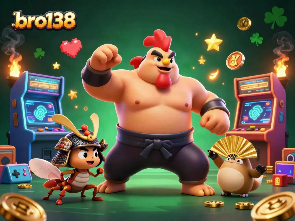 Play exciting games at bro138 with engaging characters in a vibrant online casino environment.