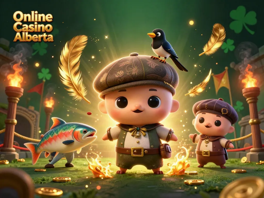 Unleash thrilling online casino action at Online Casino Alberta with engaging gaming illustrations.