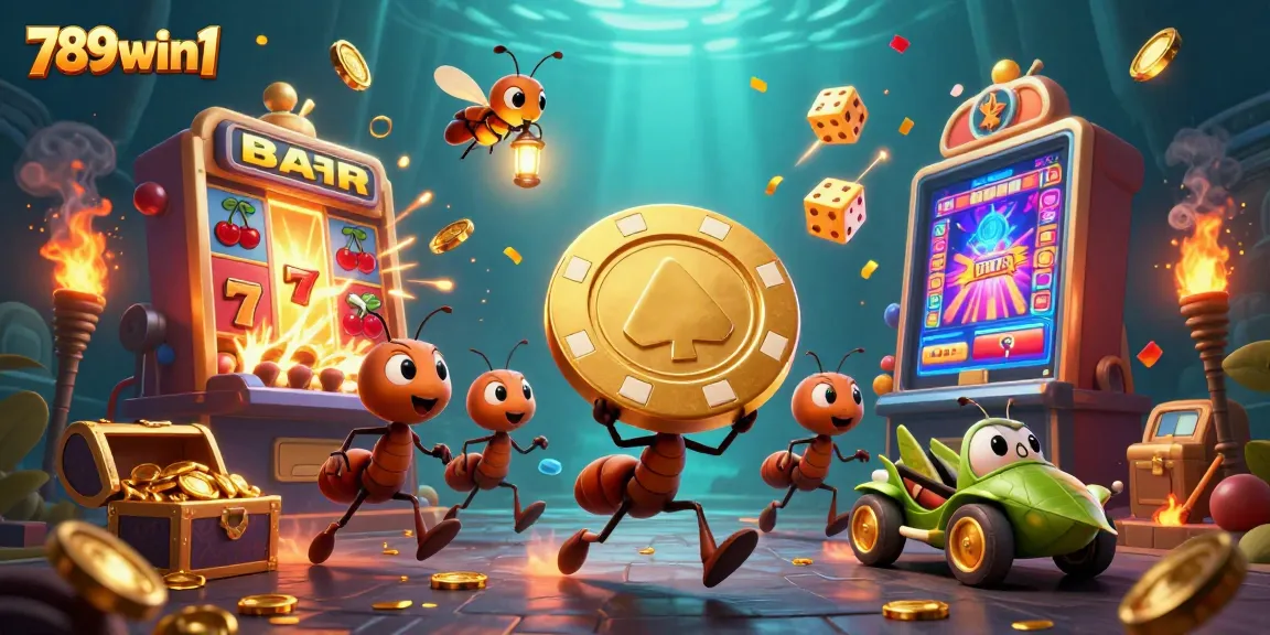 Experience thrilling gameplay at 789win1, featuring exciting poker chip heists in a vibrant tunnel.