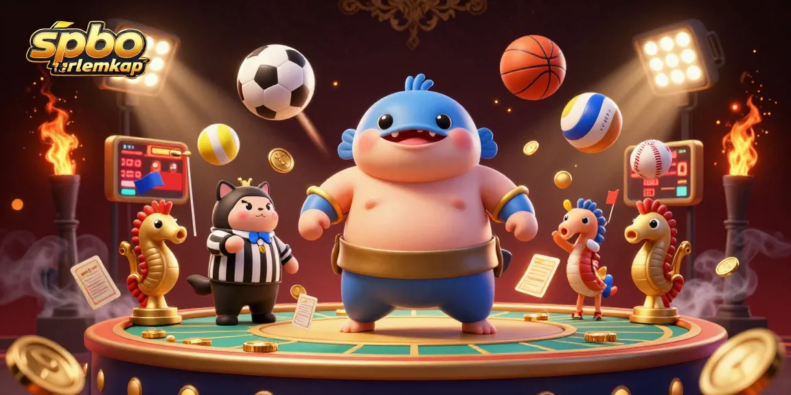 Engage in thrilling sports betting action with spbo terlengkap featuring colorful characters and dynamic elements.