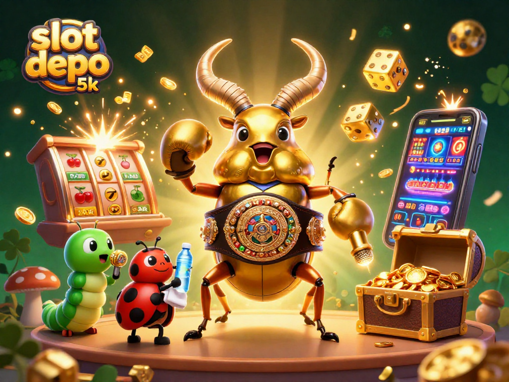Experience thrilling wins with slot depo 5k featuring dynamic slot gameplay and vibrant casino visuals.