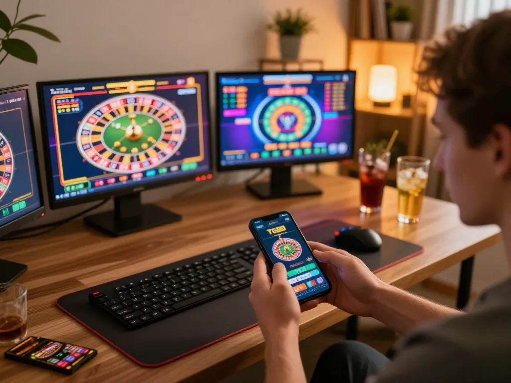 Engaging with the nhà cái uy tín Tg88 mobile app while strategizing for online gaming.