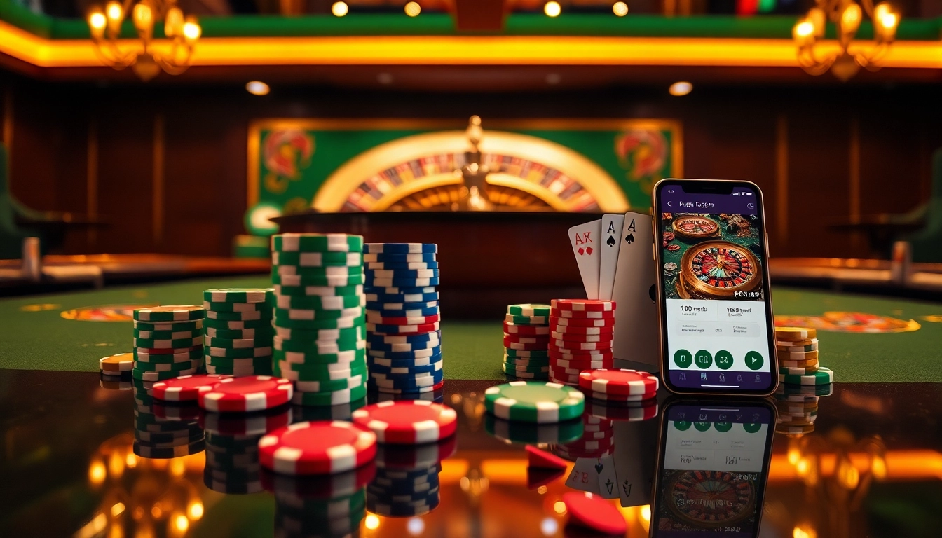 Experience the excitement of TR88 in a luxurious casino setting with poker chips and a roulette wheel.