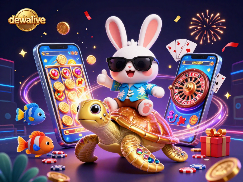 Menang besar dengan Dewalive melalui permainan e-game menarik yang penuh warna.