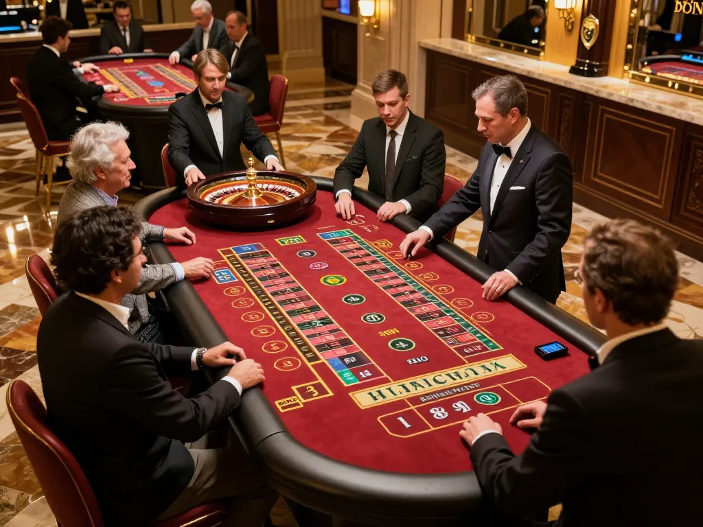 UU88 roulette action with players engaged in strategic betting at an upscale casino