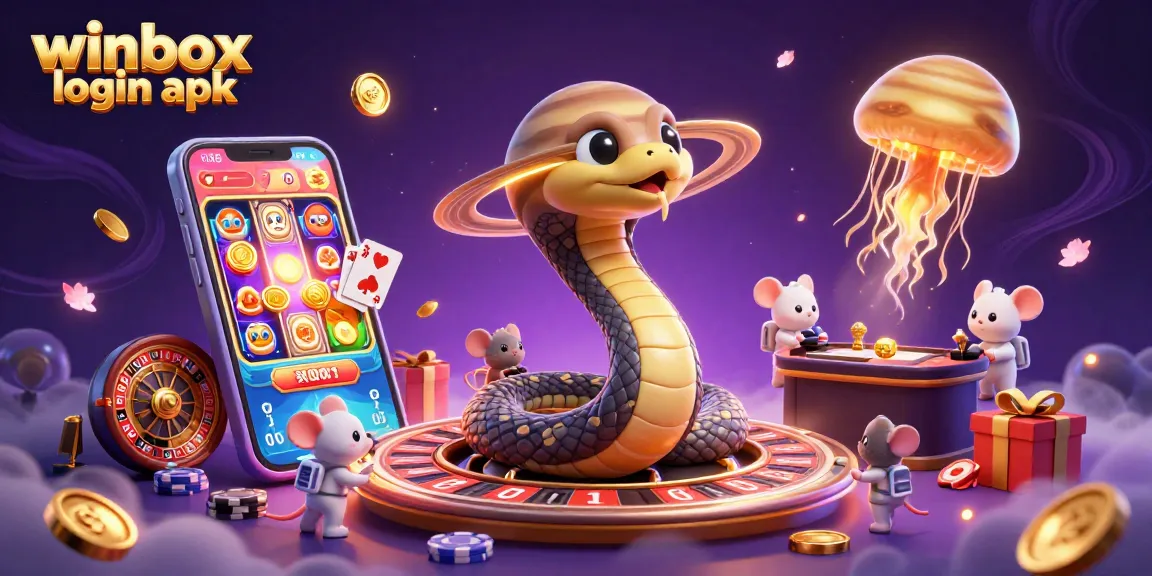 Engage in fun with winbox login apk in vibrant casino universe with astronaut mice and roulette mechanics.