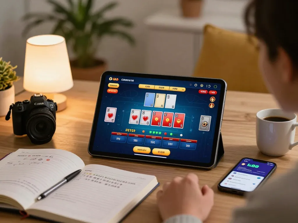 Experience online gaming with lc88 as players engage in baccarat from home.