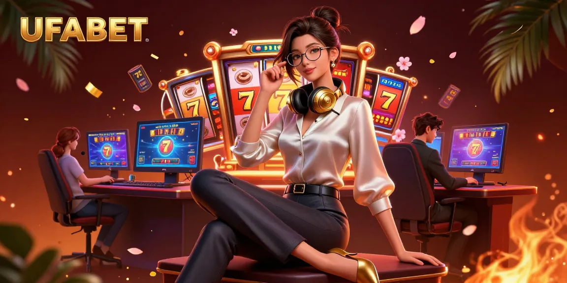 Experience UFABET's vibrant digital gaming world filled with excitement and casino elements.