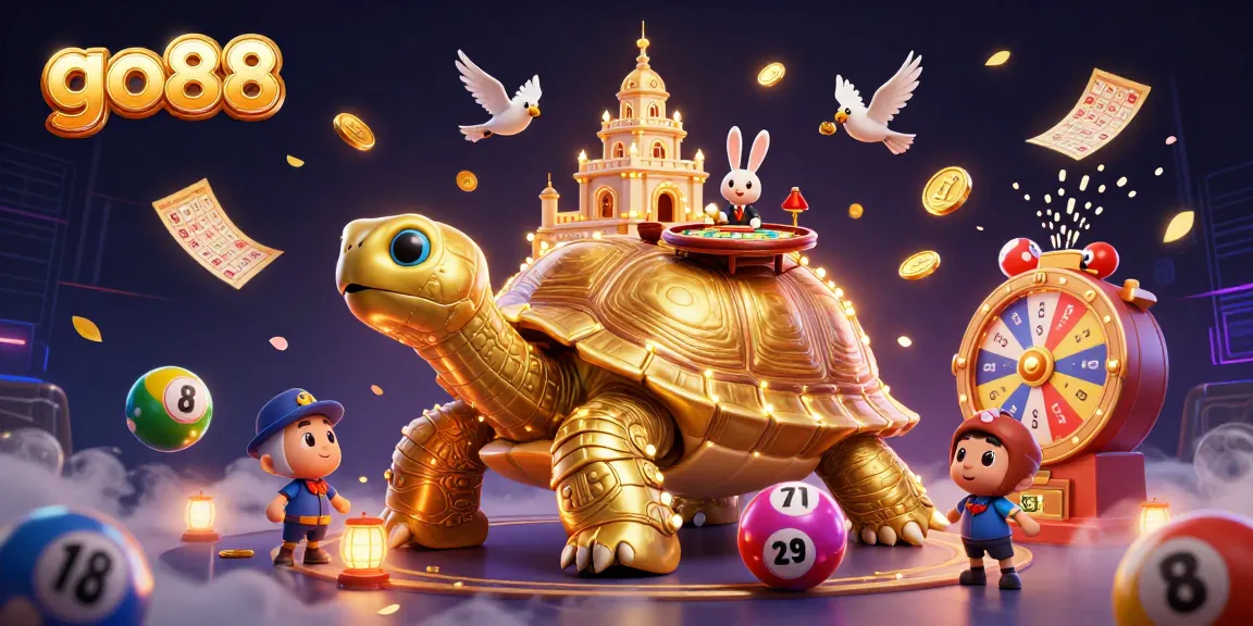 Engage with go88's exciting gambling scene featuring vibrant characters and dynamic game elements.