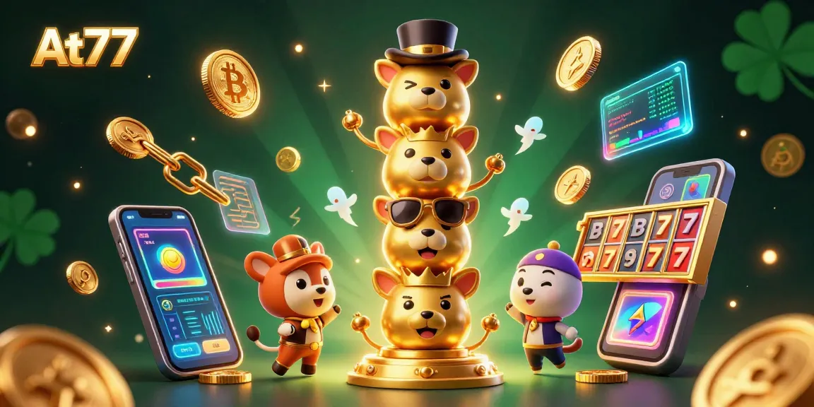 Engage with thrilling gaming experiences at At77 featuring animated slot reels and lively 3D characters.
