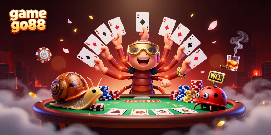 Engage in thrilling gameplay with game go88, featuring a unique dealer and vibrant poker scene.
