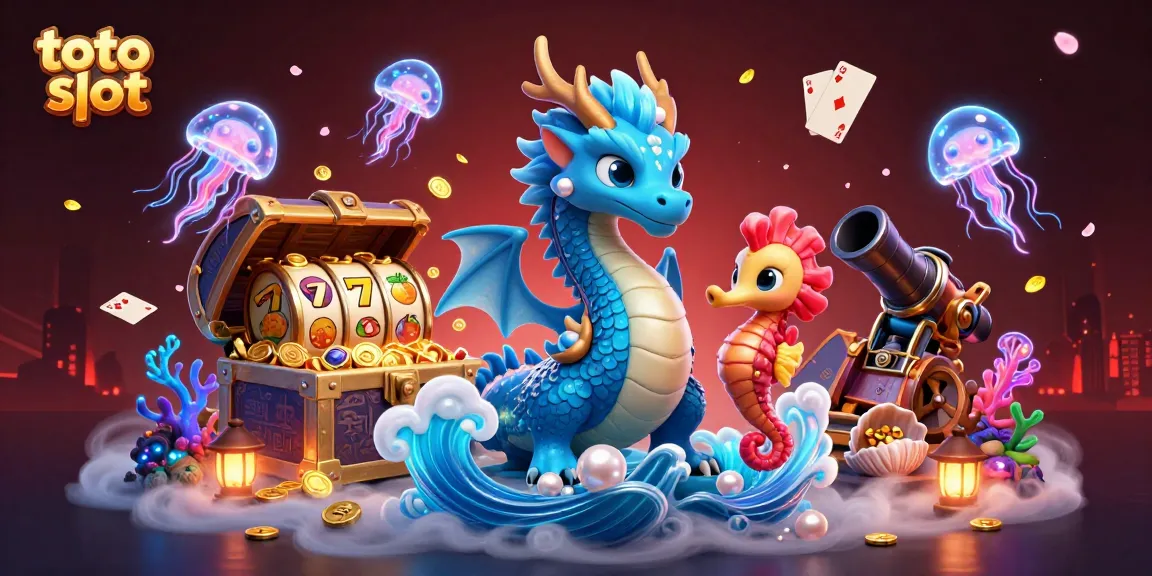 Win big with toto slot featuring vibrant 3D characters and dynamic casino elements.