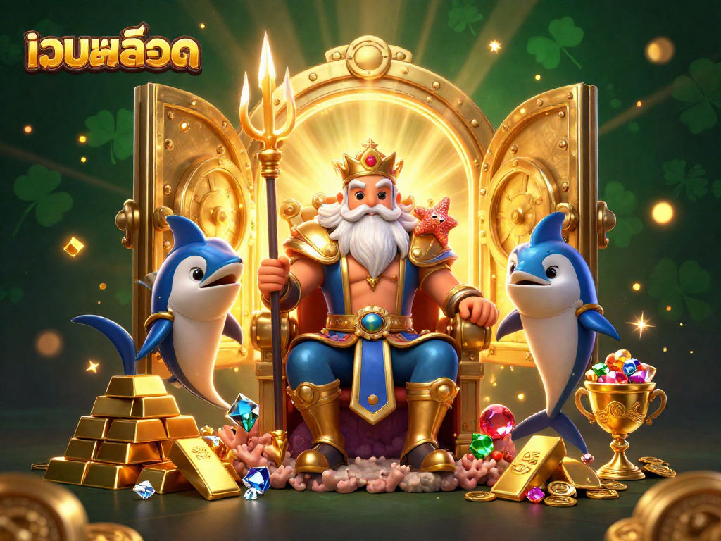 Experience thrilling เว็บสล็อต action with Neptune and treasures galore in stunning 3D illustration.