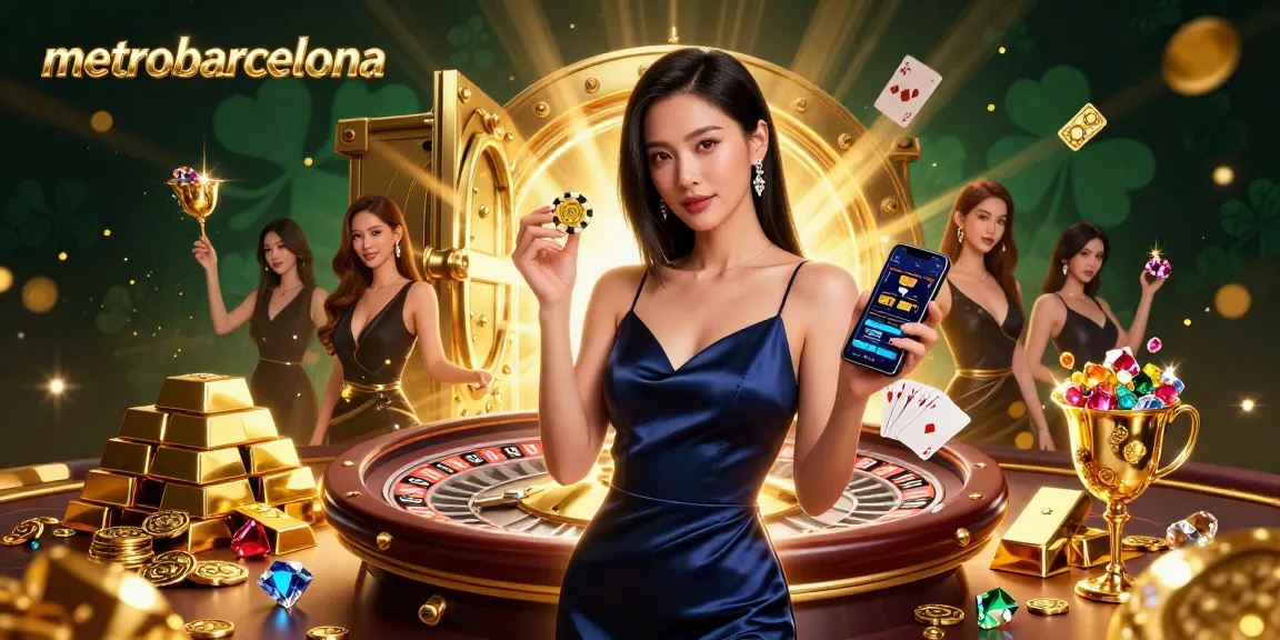 Join the action in metrobarcelona with a stunning casino scene featuring exciting game elements.
