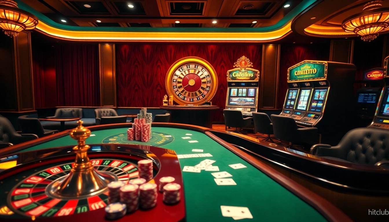Experience the excitement of hitclub with vibrant casino games and luxury ambiance.
