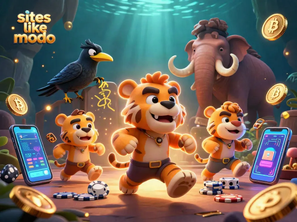 Experience dynamic gameplay at sites like modo, featuring engaging characters and vibrant casino elements.