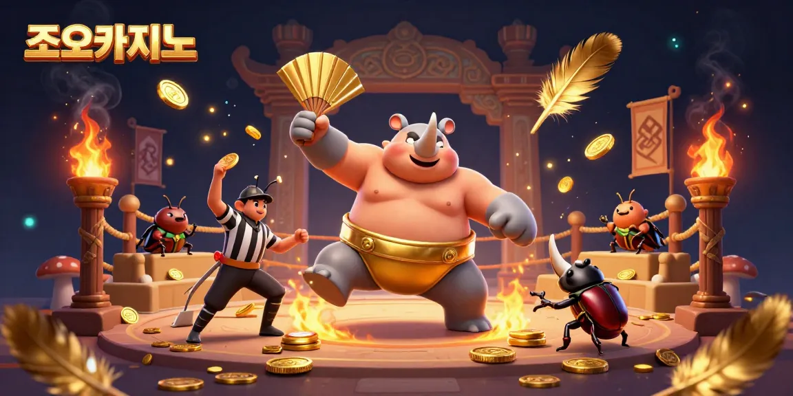 Experience exhilarating gaming at 조이카지노 with this dynamic 3D illustration full of action and excitement.