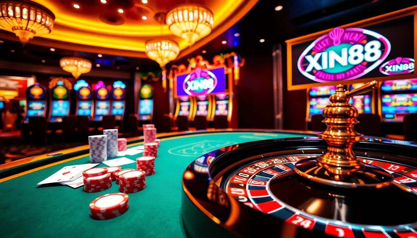 XIN88 engages players with exciting card games and vibrant casino visuals.