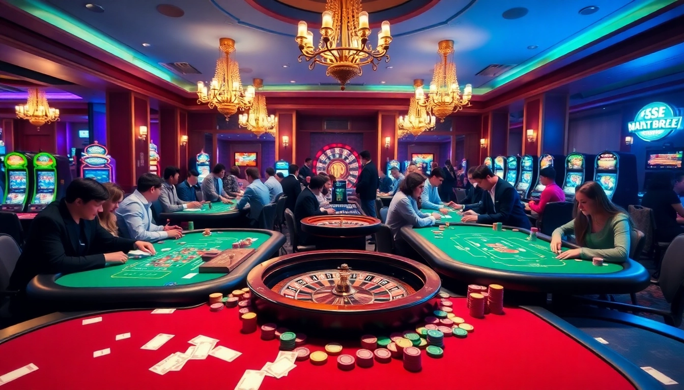 Experience the thrill of gambling at hm88 with vibrant casino tables and exciting games.