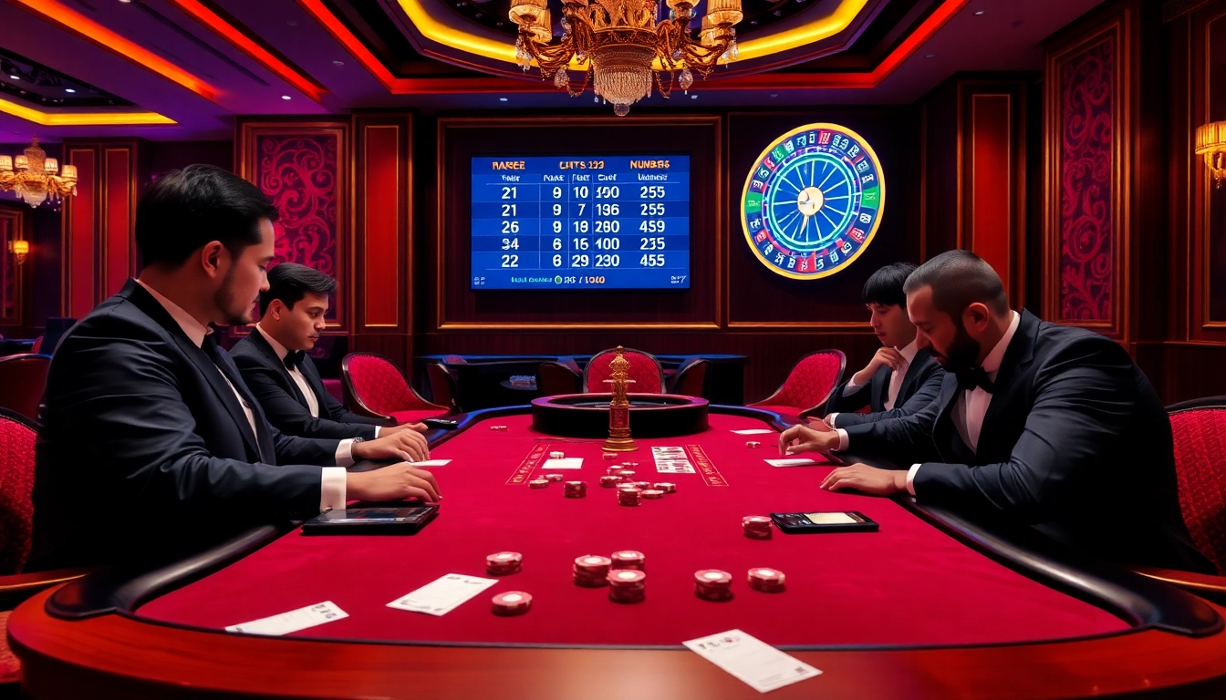 Engage in thrilling poker with keluaran china displayed, surrounded by luxury casino elements.