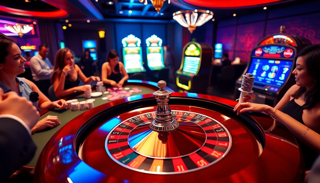 Players experience thrilling roulette action at https://tt88.jpn.com/ with vibrant casino lights and luxurious décor.
