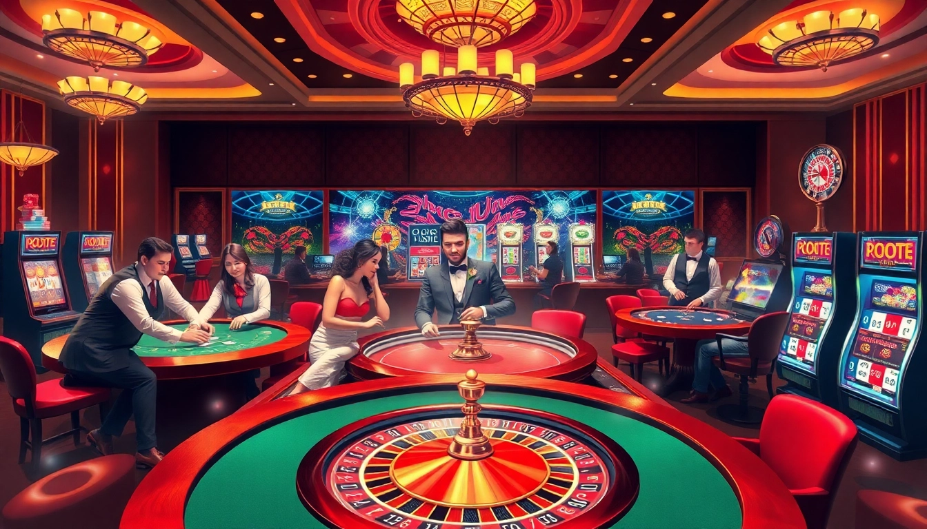 Exciting casino environment showcasing players enjoying games at 789win.