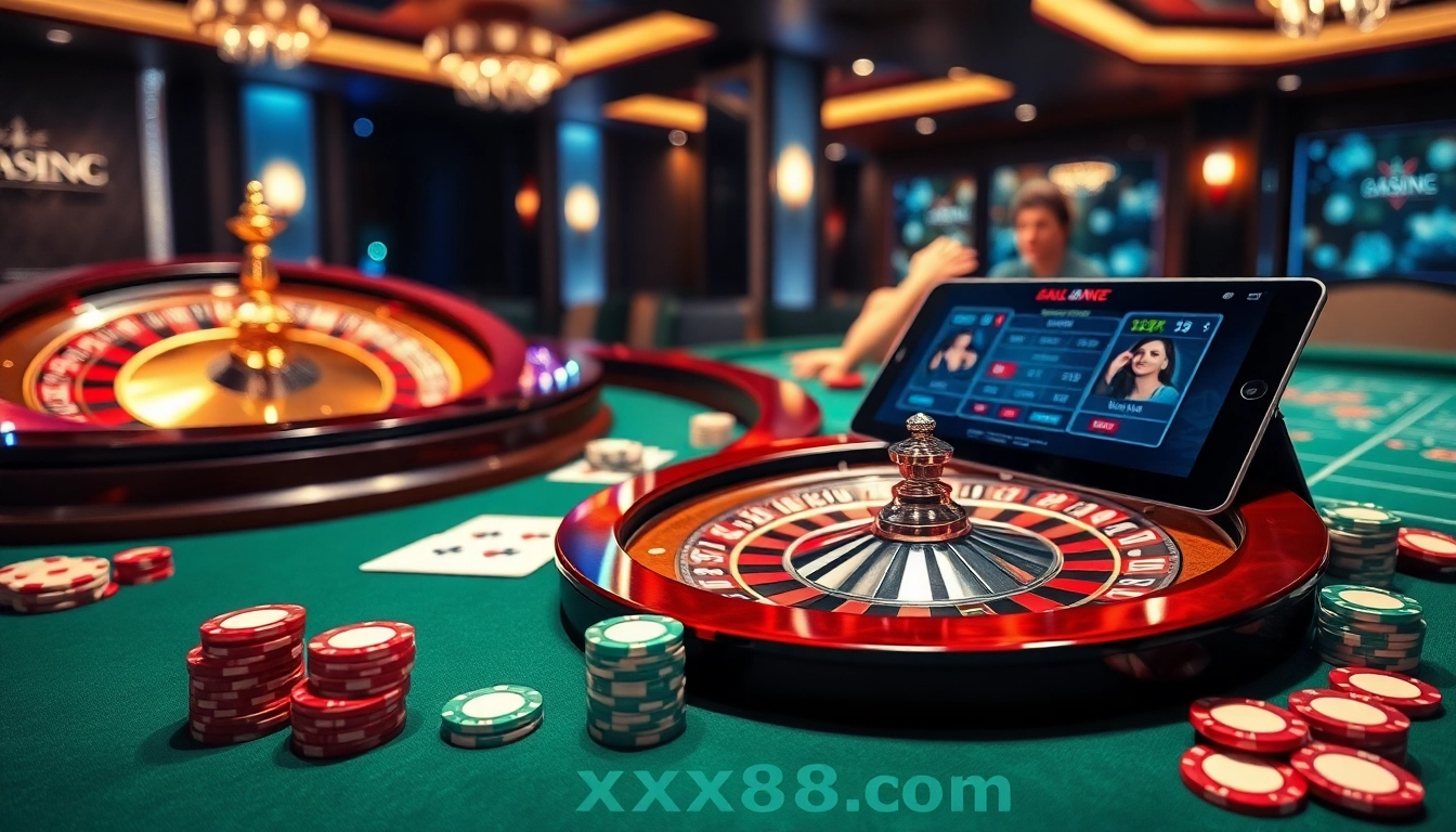 Experience the thrill of gambling at xx88 com with vibrant casino tables and exciting games.