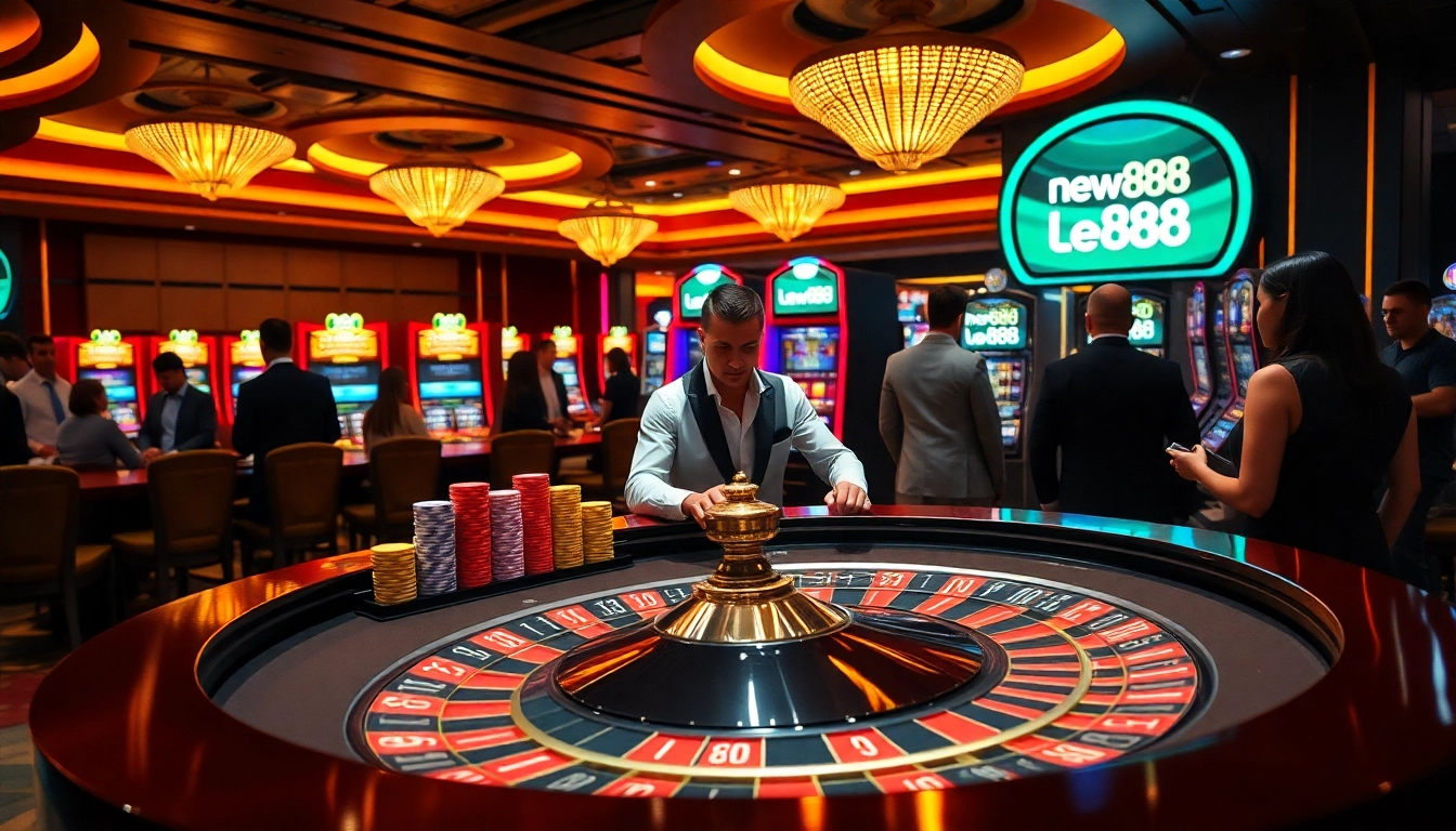 Engage in excitement with new888 as players enjoy a luxurious casino roulette experience.