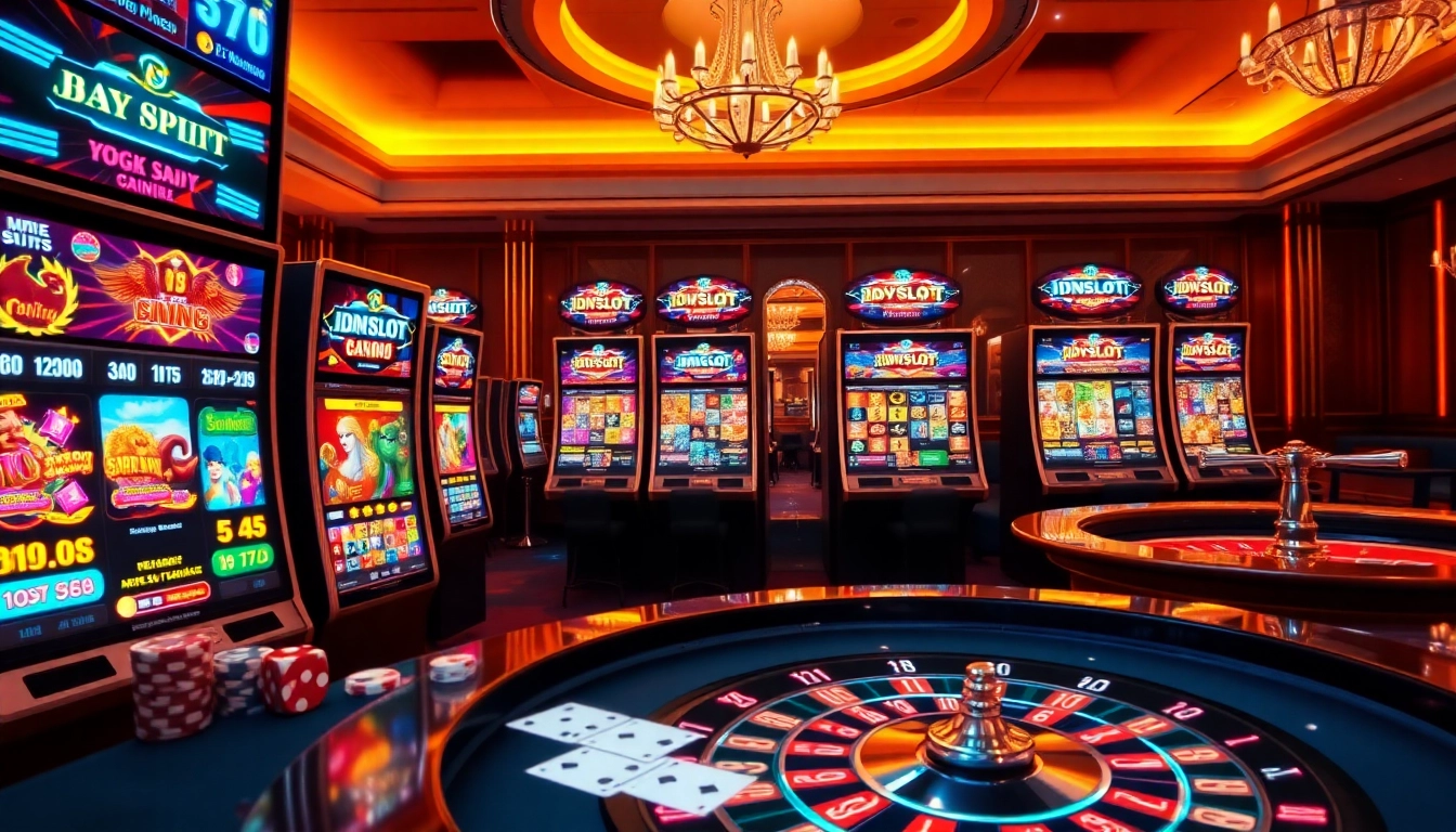 Players enjoying an exciting gaming experience at IDNSLOT online casino.