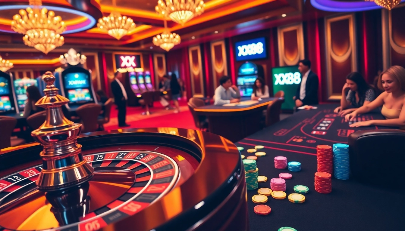 Experience the thrill of casino gaming with XX88 at the high-stakes poker table.